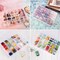 2 Pack 36 Grids Clear Plastic Bead Jewelry Organizer Box, Fishing Tackle Box Compartment Organizer with Adjustable Dividers for Jewelry, Art Craft, Bead Storage Containers with 5 Sheets Label Stickers